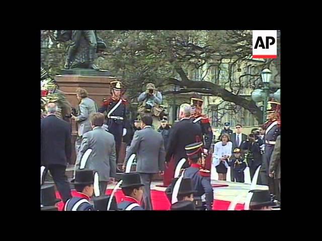 Moment image for Bill Clinton designates Argentina as a major ally, enhancing strategic cooperation beyond NATO.