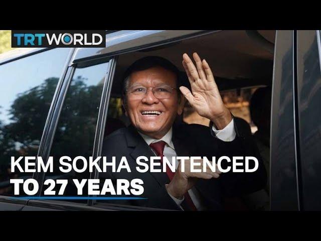 Moment image for Leader Kem Sokha arrested on treason charges