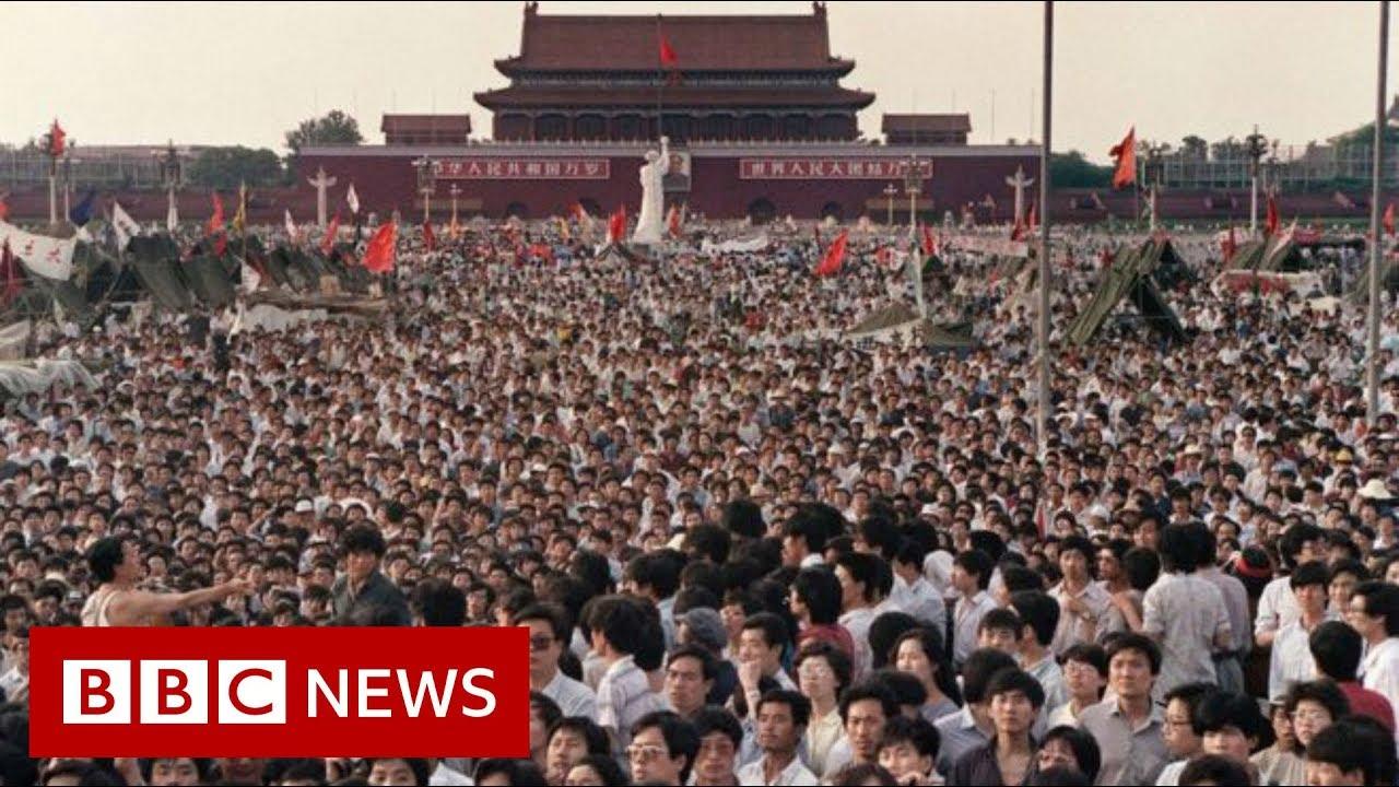 Moment image for Tiananmen Square Democracy Protests Crushed by Government