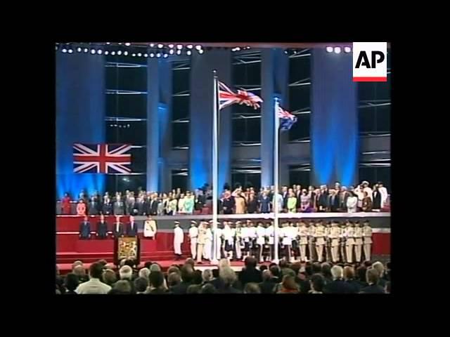 Moment image for Hong Kong's handover from British rule to China