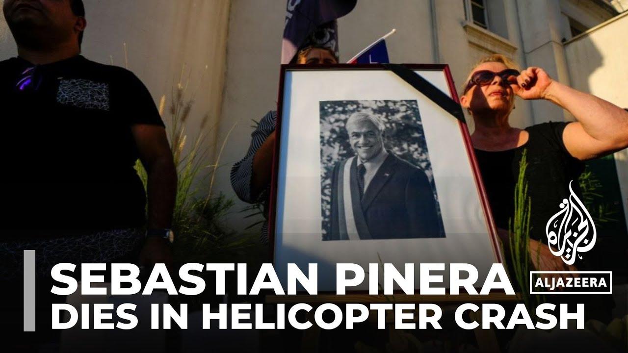 Moment image for Tragic helicopter crash claims former Chilean President Sebastián Piñera's life, sparking global mourning.
