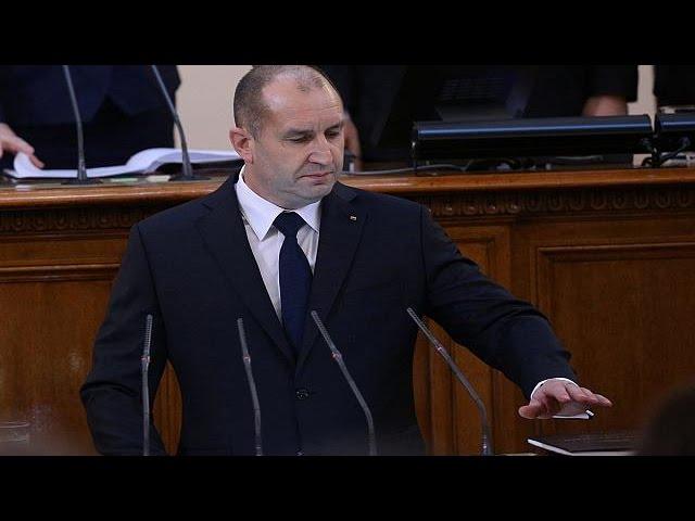 Moment image for Rumen Radev wins Bulgarian presidential elections.