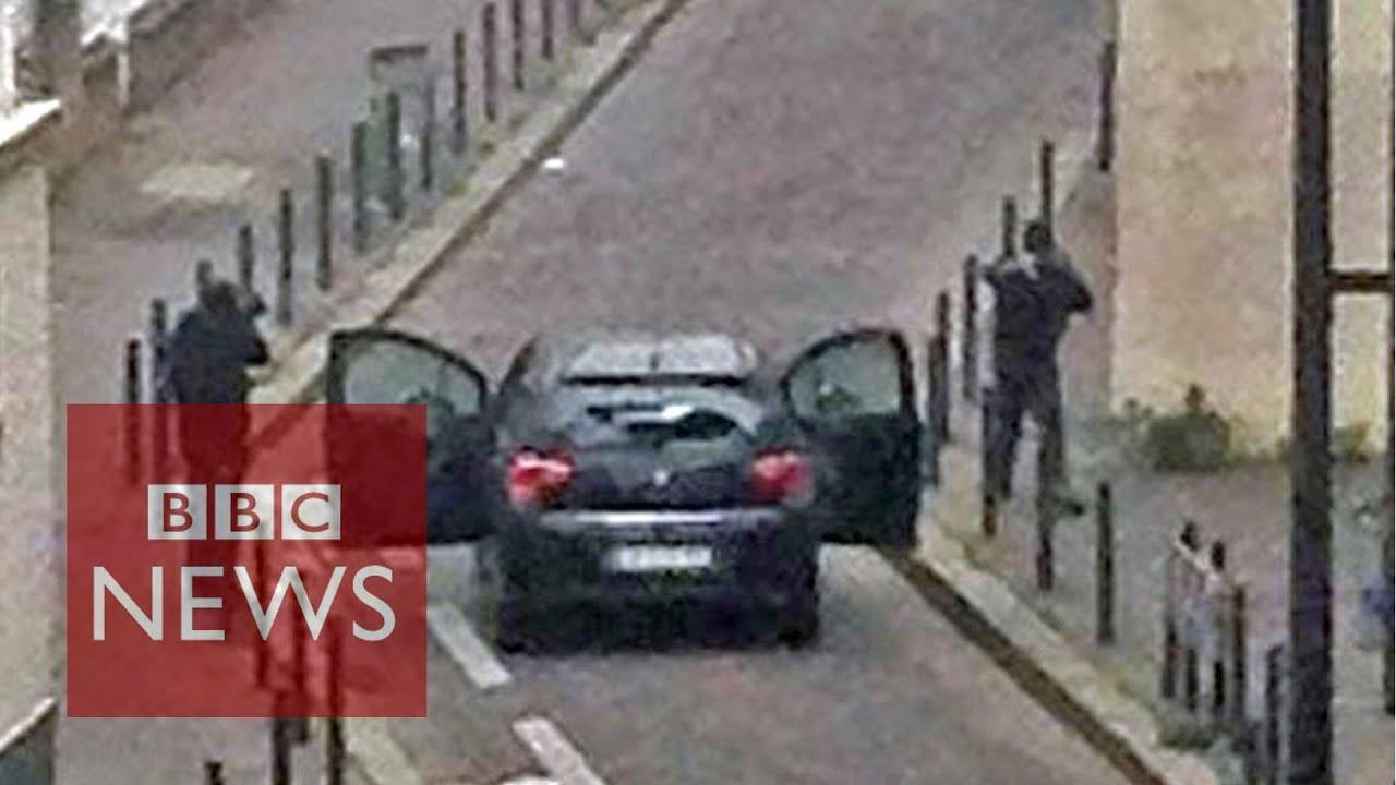 Moment image for Terrorist attacks at Charlie Hebdo leave 17 dead.