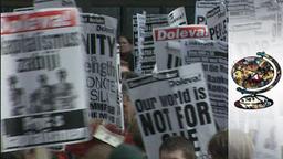 Mass protests and journalist strike oust television director after Communism.