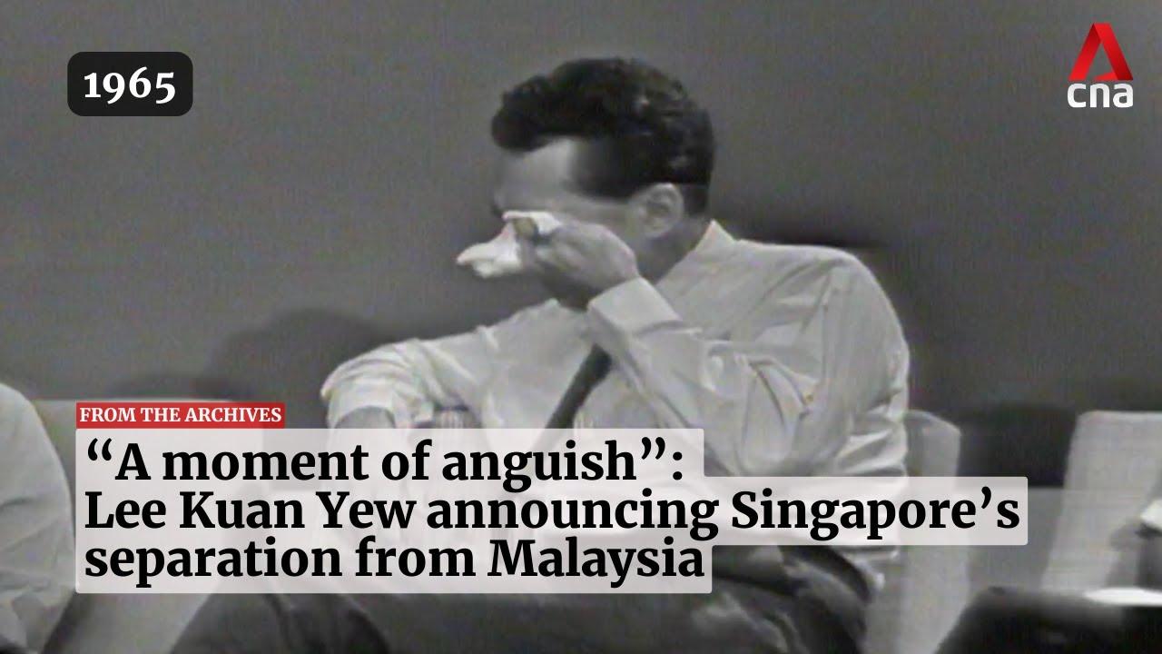 Moment image for Singapore separates from the Federation of Malaysia and gains its independence.
