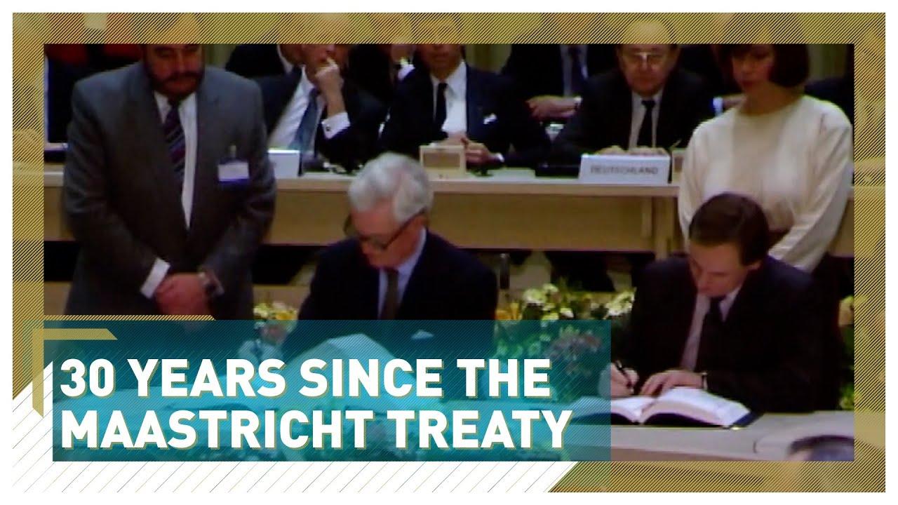 Moment image for Maastricht Treaty creates the EU