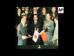 China and Japan sign historic peace treaty.