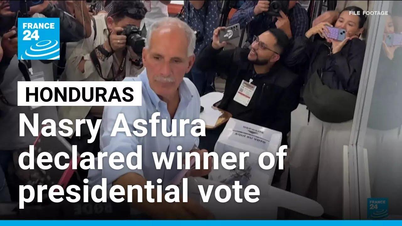 Moment image for Electoral authorities declare Trump-backed Nasry Asfura winner of presidential election after delays and disputes