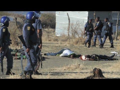 Moment image for Marikana massacre: Police Open Fire, 34 Killed at Mine Strike