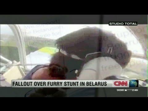 Moment image for President Lukashenko's swift actions after pro-democracy messages are dropped into Belarusian airspace.