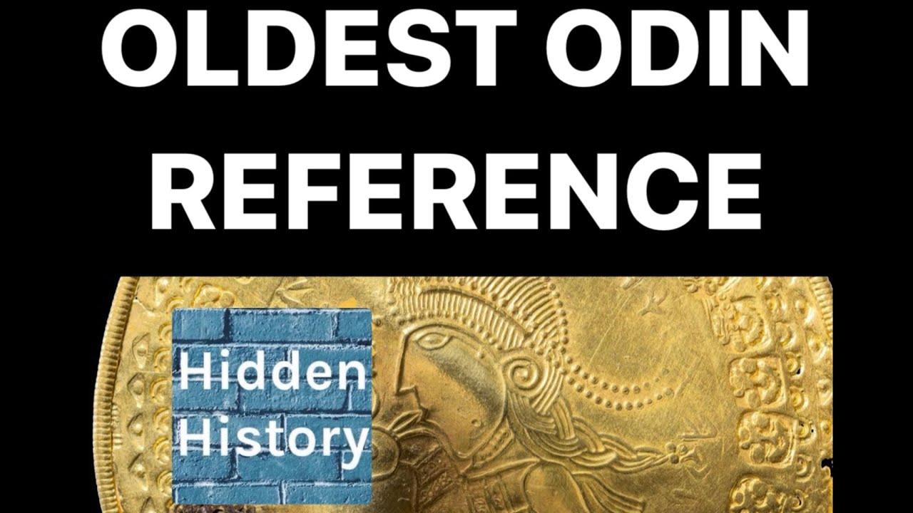 Moment image for Discovery of Norse god Odin on gold disc in Denmark.