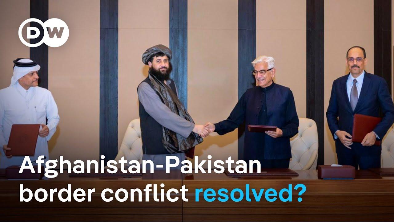 Moment image for Pakistan and Afghanistan agree to immediate ceasefire via Qatar mediation