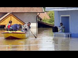Devastating flooding displaces thousands in Bosnia.