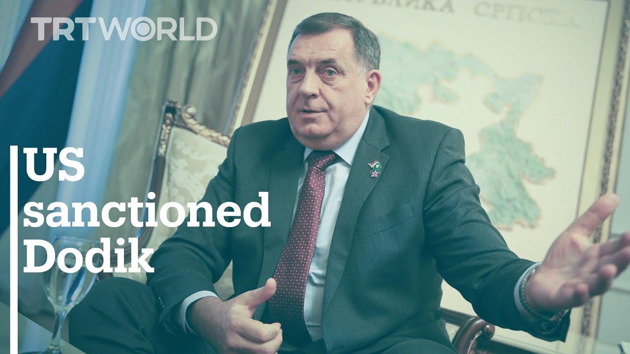Moment image for US sanctions Milorad Dodik for destabilizing actions and corruption