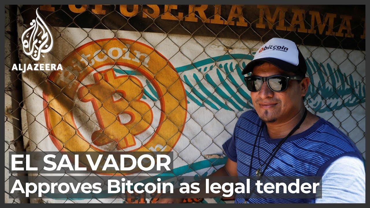 Moment image for  El Salvador adopted the Bitcoin as its legal tender under the direction of Bukele. 