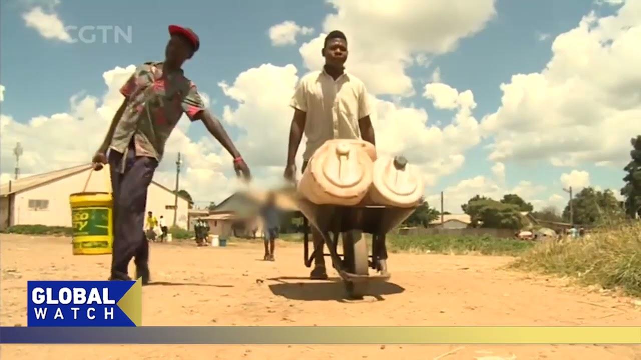 Moment image for Capital Harare in state of emergency over cholera outbreak.