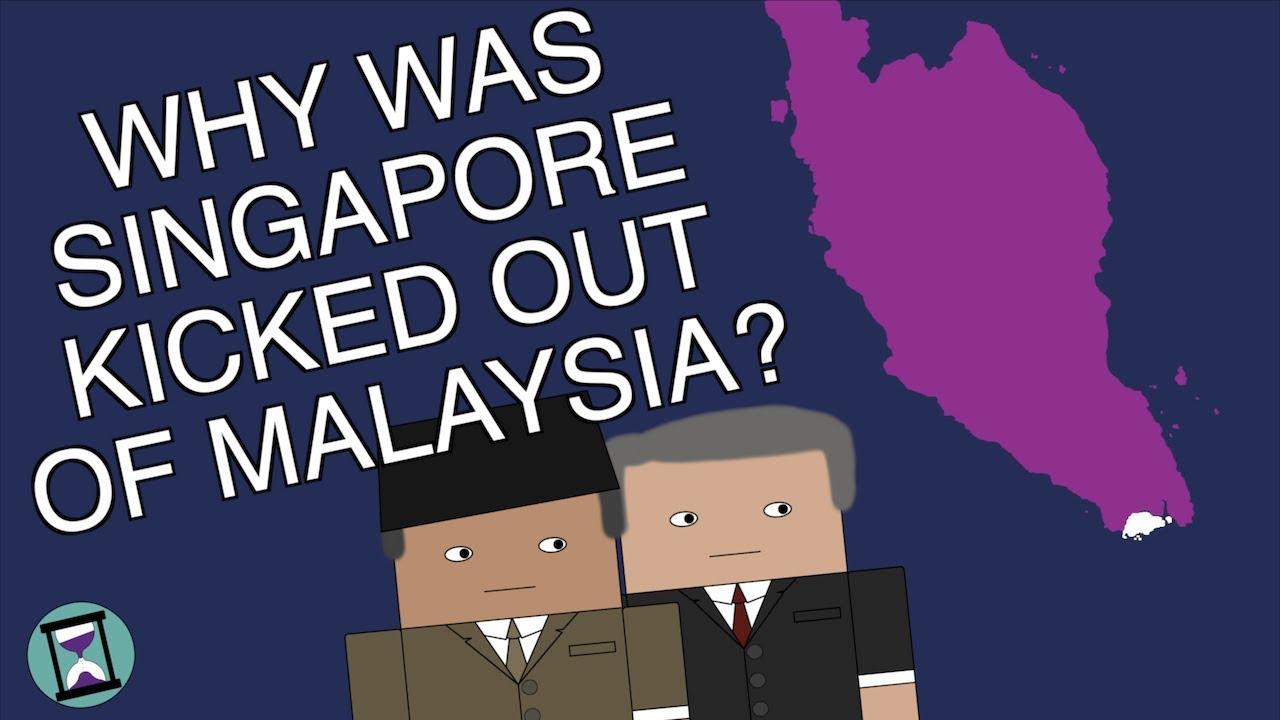Moment image for Singapore withdraws, leaving Malaysia with 13 states.