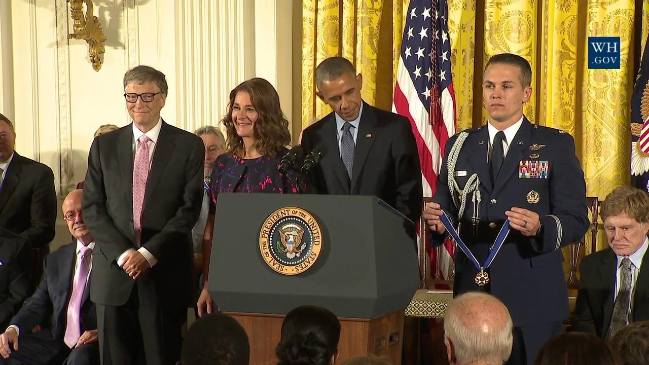 Moment image for Awarded the Presidential Medal of Freedom