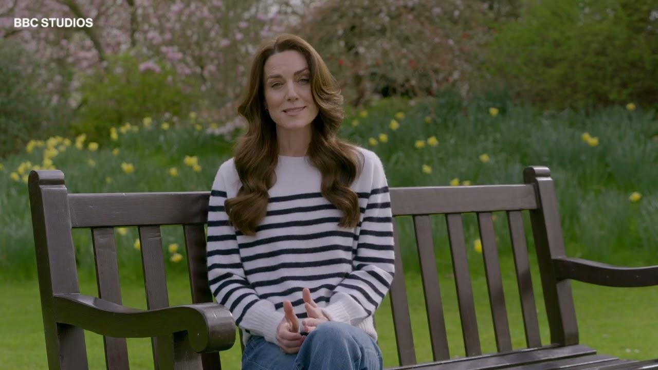Moment image for Kate publicly reveals cancer diagnosis