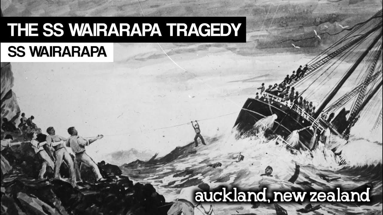 Moment image for Marine tragedy: SS Wairarapa shipwreck off Great Barrier Island.