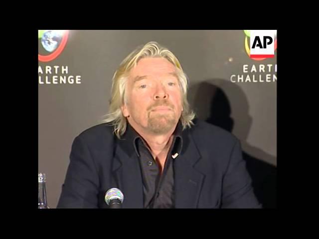 Moment image for Richard Branson launches Virgin Earth Challenge to tackle climate change