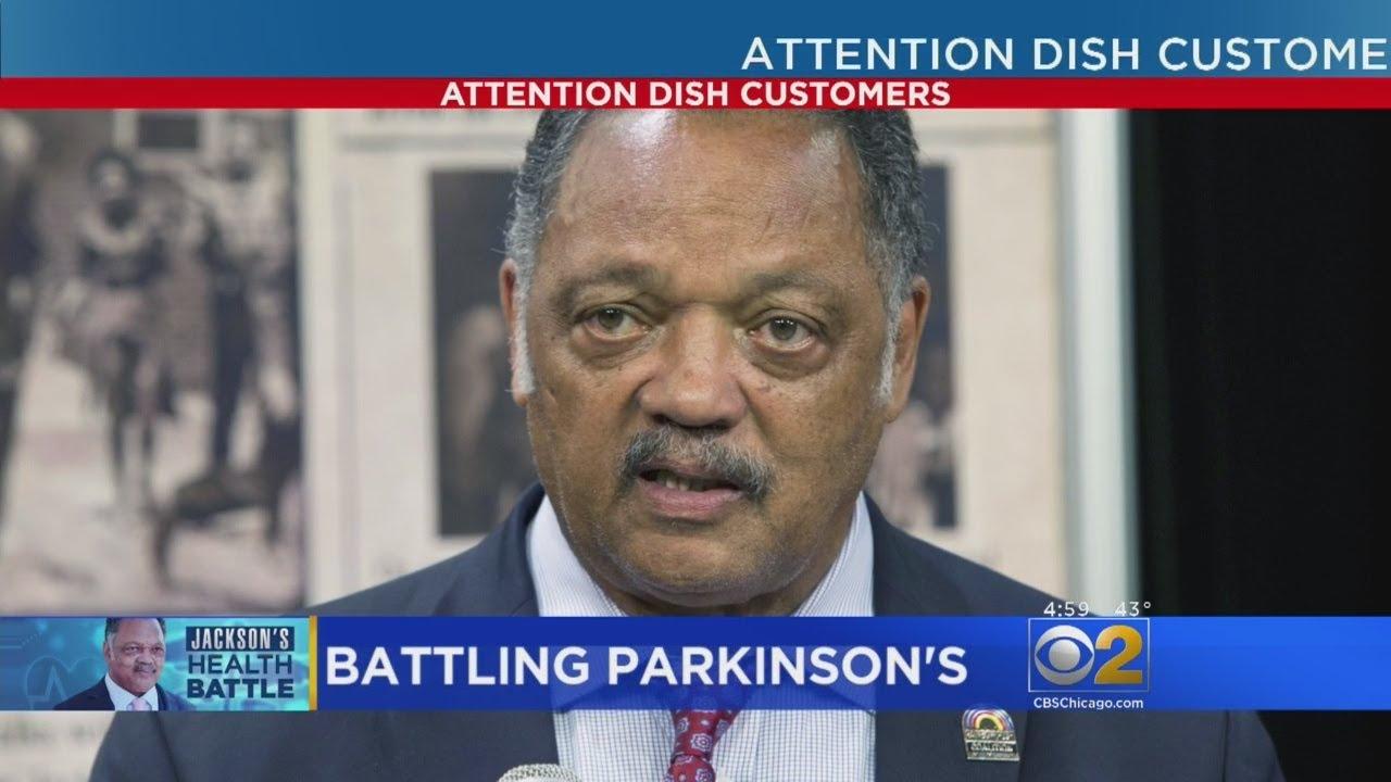 Moment image for Jackson was diagnosed with Parkinson's disease.