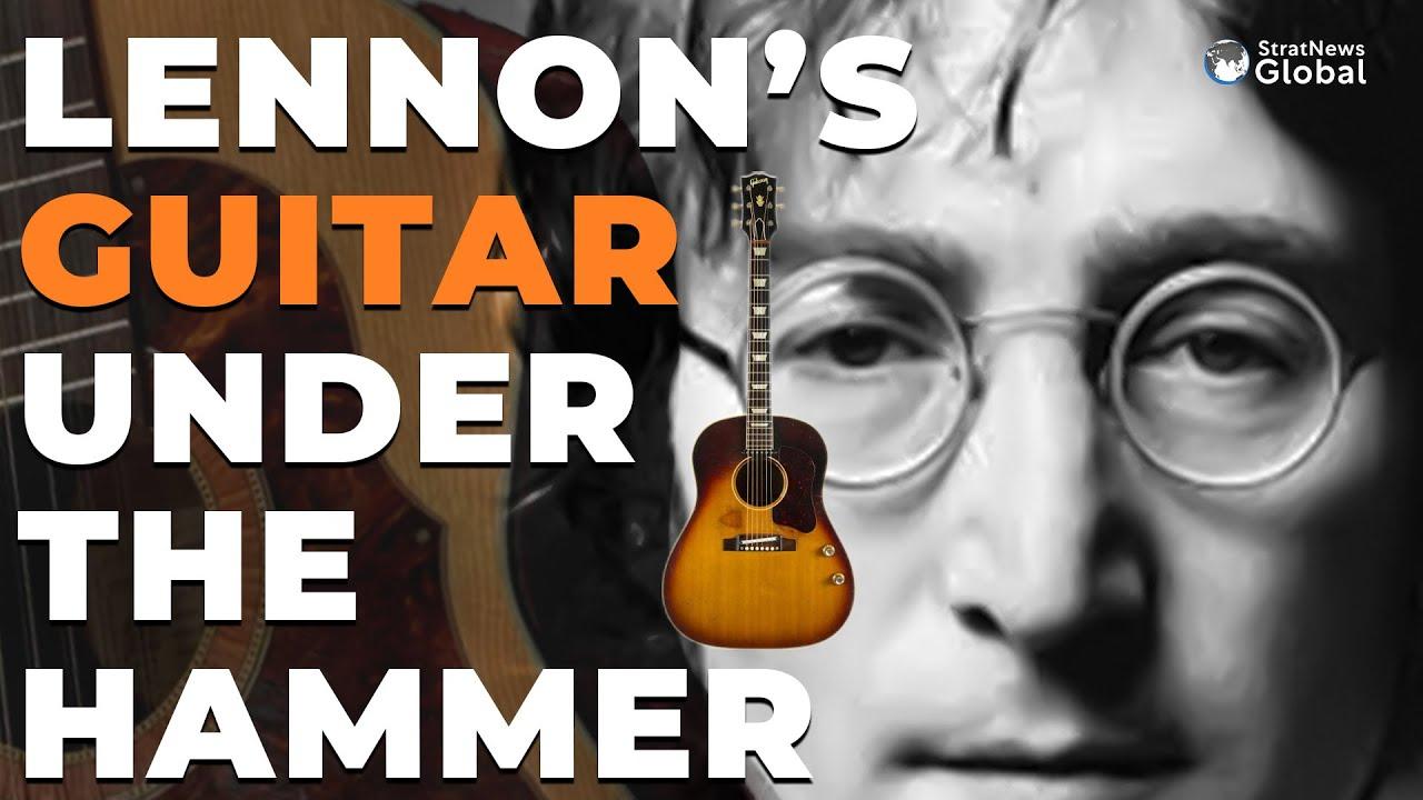 Moment image for Lennon’s long-lost guitar was discovered and auctioned for $2.9 million
