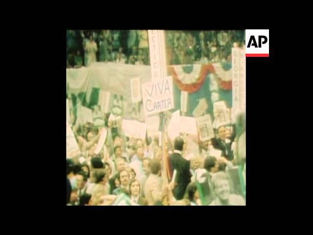 Moment image for Accepting Democratic Party nomination for President: Speech highlights key platform points and promises for future.