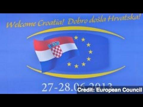 Moment image for Croatia officially became the 28th member state of the European Union