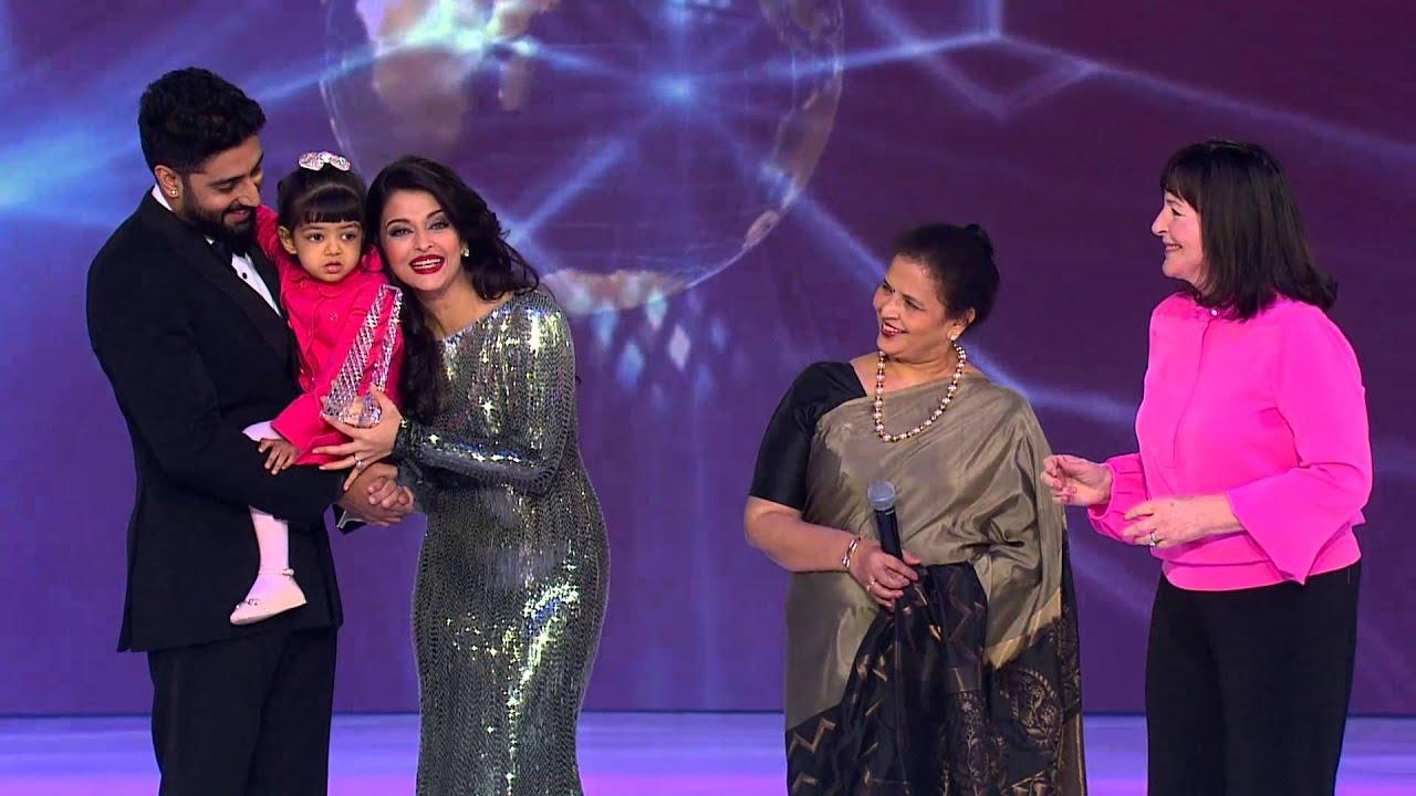 Moment image for Aishwarya Rai Honored with Lifetime Beauty with a Purpose Award at Miss World 2014.