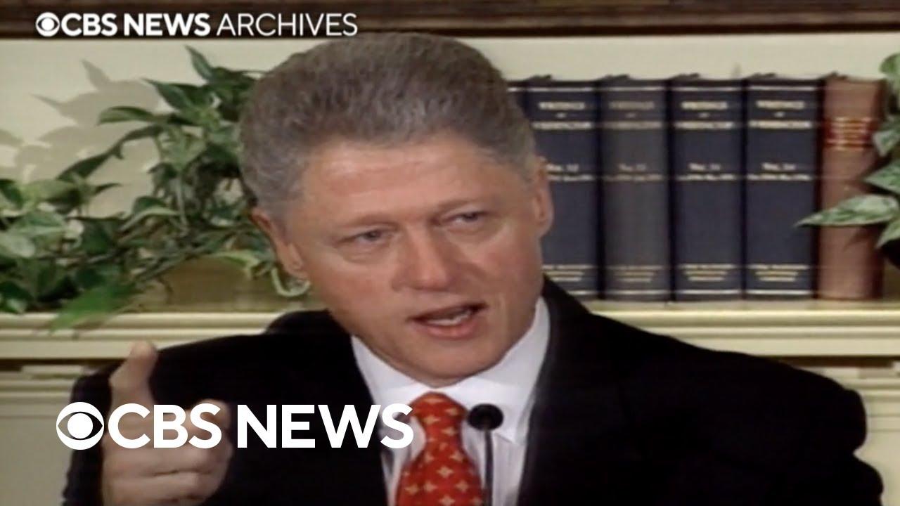 Moment image for Clinton Publicly Denies Lewinsky Allegations