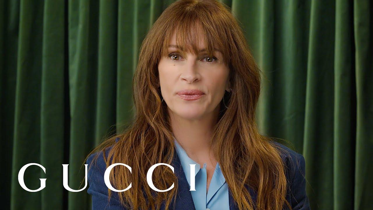 Moment image for Julia Roberts joins Gucci's Chime for Change campaign promoting global female empowerment.