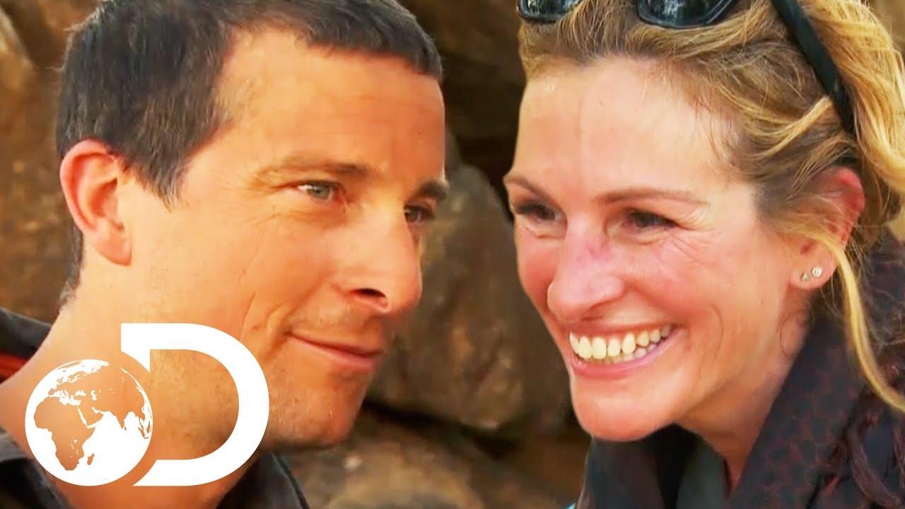 Moment image for Julia Roberts' "Running Wild" episode: Adventure, charity, and resilience in the wilderness