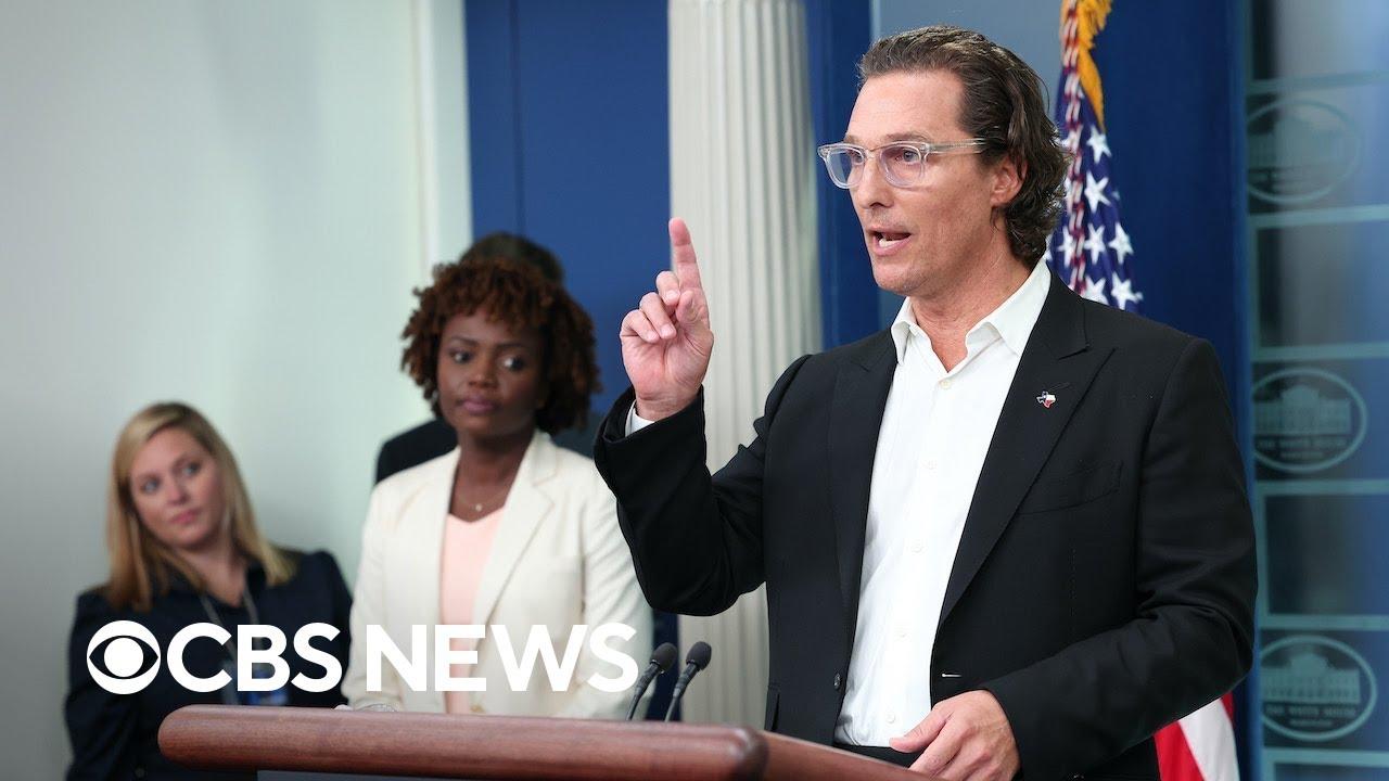 Moment image for Matthew McConaughey's Push for Gun Legislation After Uvalde Shooting Tragedy
