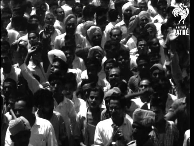 Moment image for Historic Funeral of Jawaharlal Nehru, India's First PM, Draws 1.5 Million Mourners.