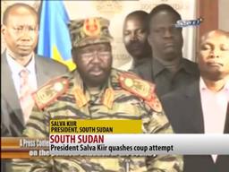 President Salva Kiir publicly claimed that a coup attempt had been made by forces loyal to the former Vice President, Riek Machar. 