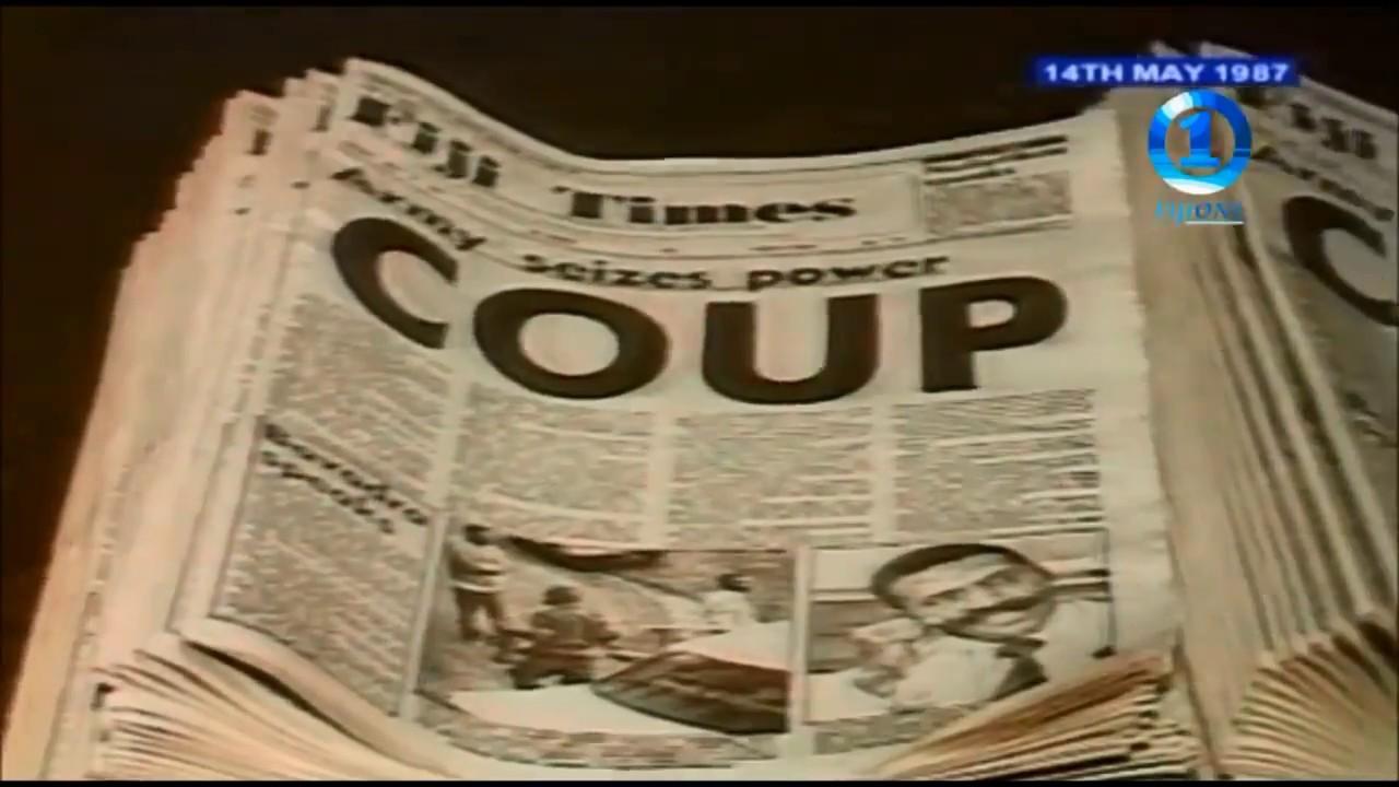 Moment image for  Sitiveni Rabuka executed a second coup