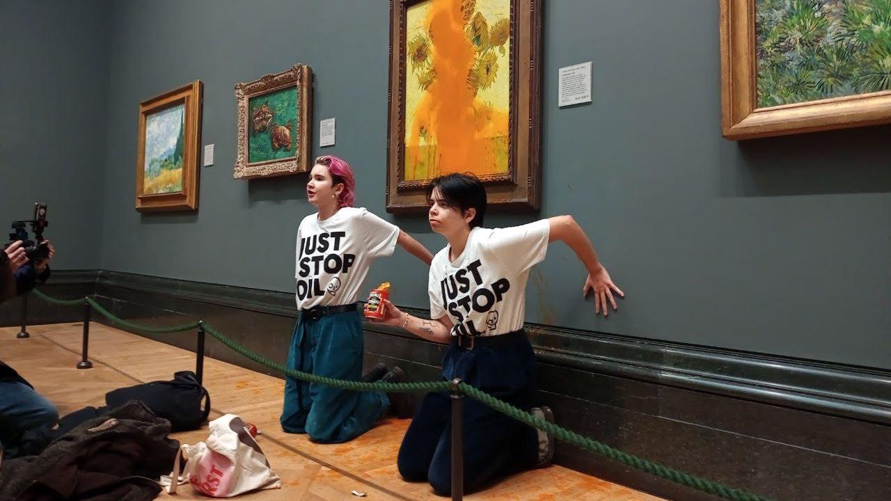 Moment image for Activists target famous painting in oil protest, sparking debate and media coverage