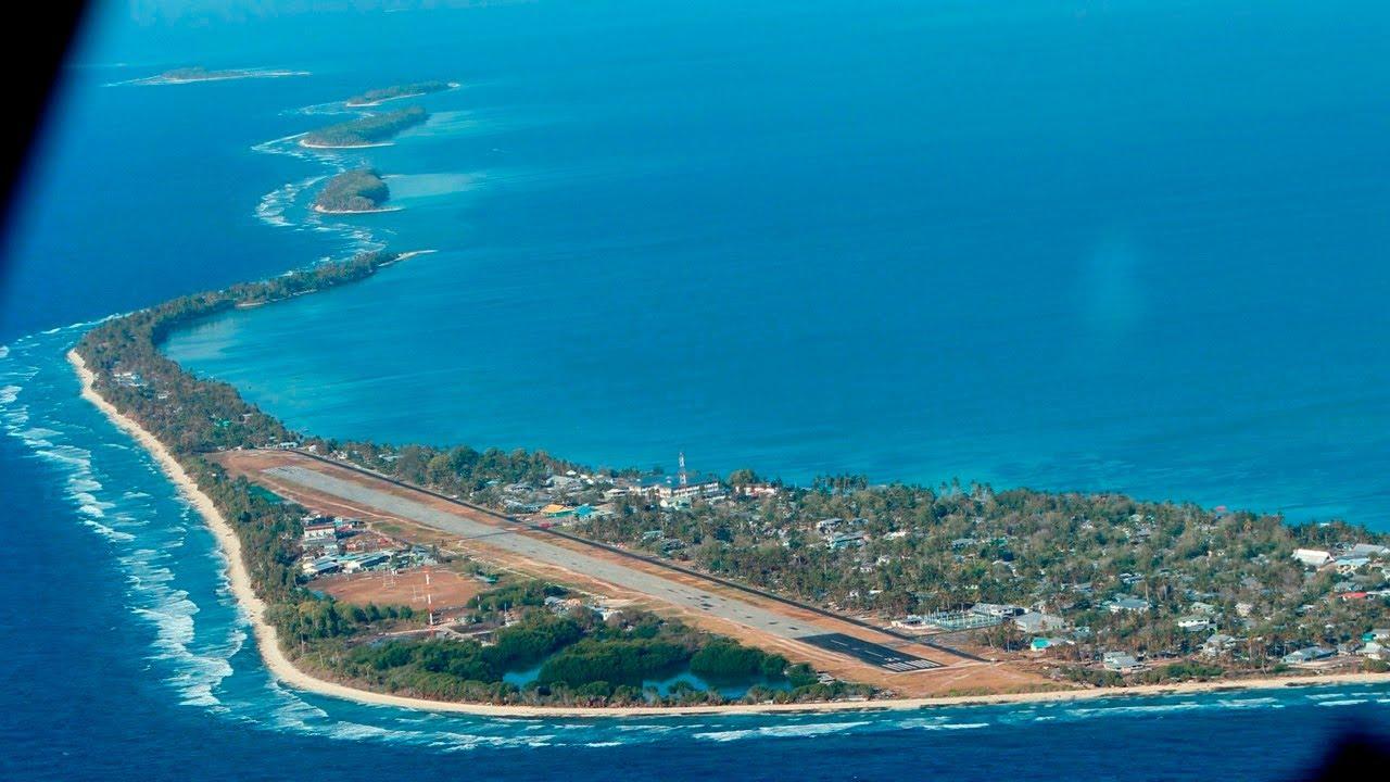 Moment image for Tuvalu and Australia's Falepili Union treaty addresses climate change, security, and migration cooperation in Pacific region.