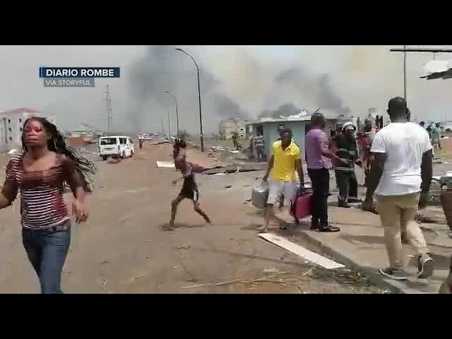Moment image for Analysis of the Recent Explosions at a Military Base Near Bata: Casualties and Response Efforts