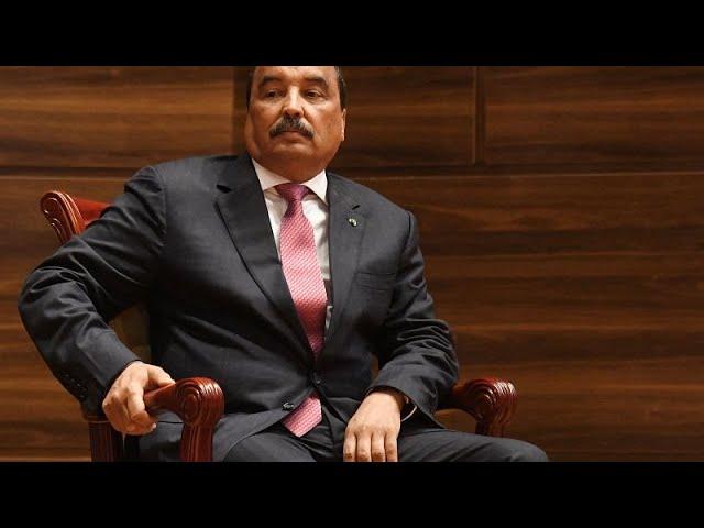 Moment image for former Mauritanian President Mohamed Ould Abdel Aziz was sentenced to five years