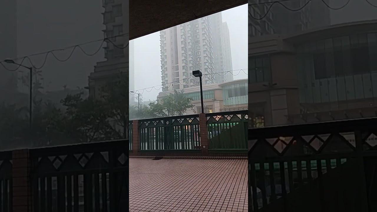 Moment image for Hong kong airport rare waterspout and tornado event