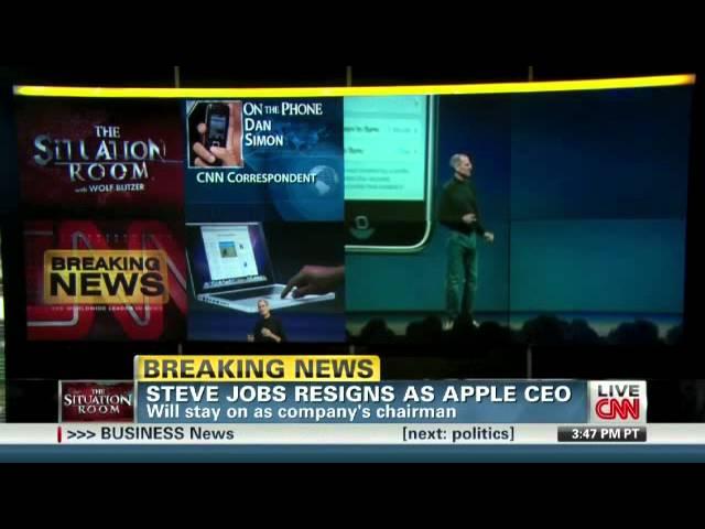 Moment image for Jobs Resigns, Naming Tim Cook as CEO