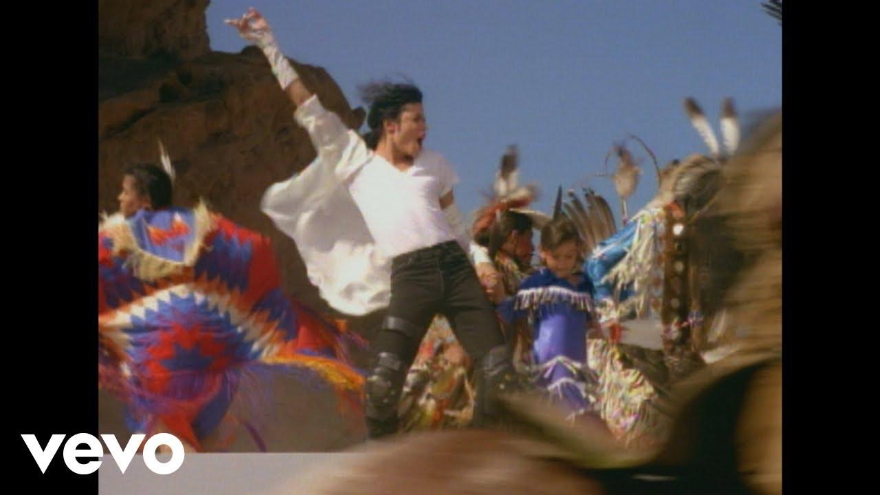 Moment image for Michael Jackson's groundbreaking music video for 'Black or White' premiered