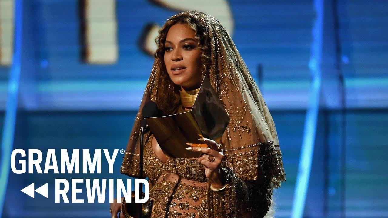 Moment image for Beyoncé wins two Grammy Awards for 'Lemonade' and 'Formation'