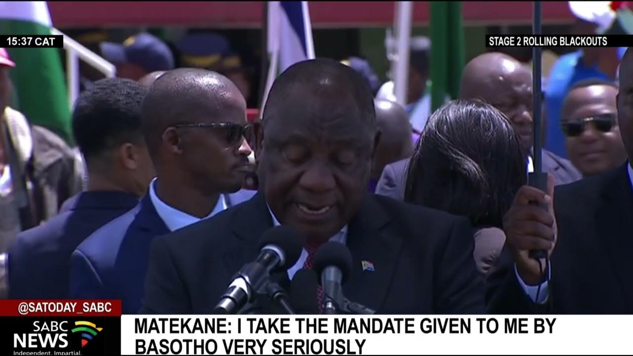 Moment image for Sam Matekane's Inauguration as Prime Minister of Lesotho