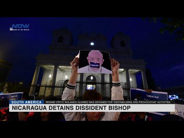 Moment image for Nicaragua bishop on hunger strike to protest police harassment