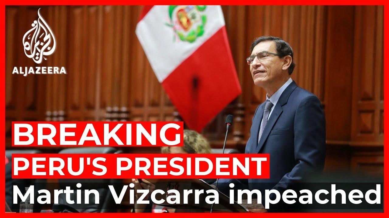 Moment image for Peruvian Congress votes to impeach President Martín Vizcarra