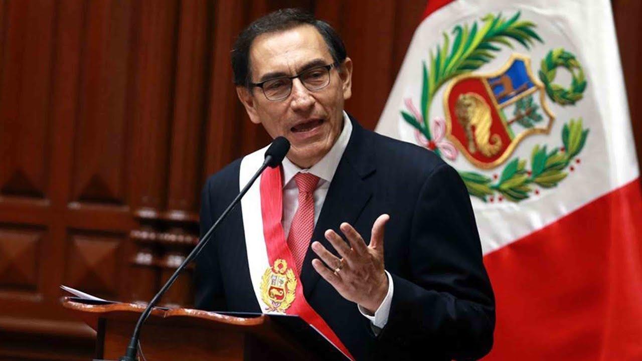 Moment image for Martín Vizcarra assumes office as President of Peru