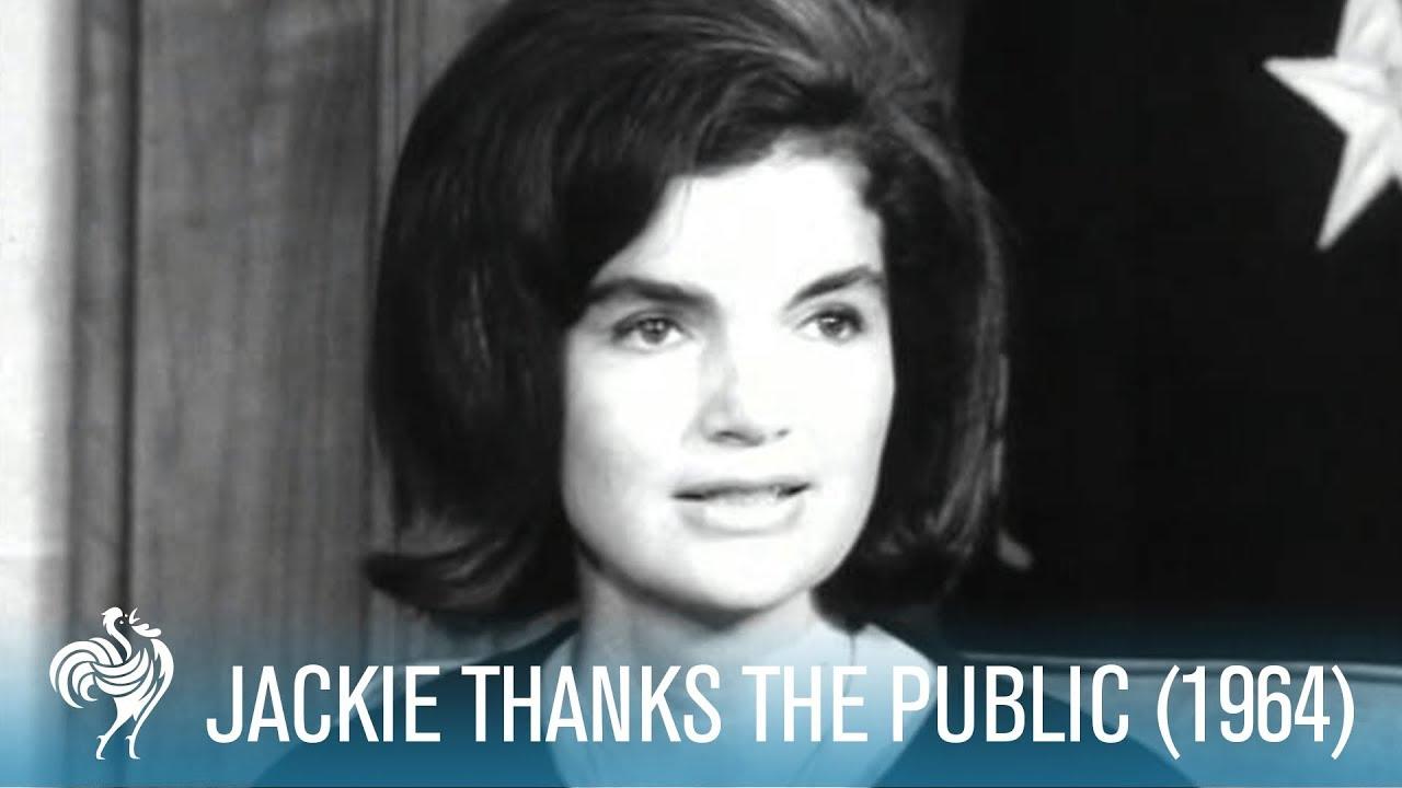 Moment image for Jacqueline Kennedy made a poignant televised appearance 